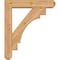 Ekena Millwork Merced Craftsman Smooth Bracket w/ Offset Brace, Western Red Cedar, 5 1/2"W x 24"D x 28"H BKT0604X24X28MRC04SWR - alternate 4